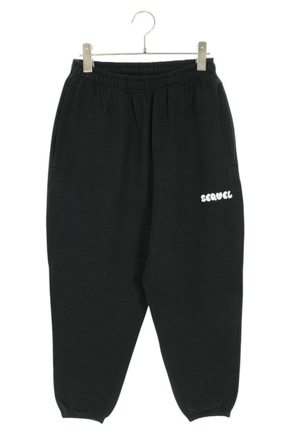 SEQUEL 25SS Logo Print Sweatpants Black Size 30