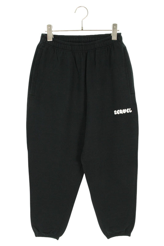 SEQUEL 25SS Logo Print Sweatpants Black Size 36