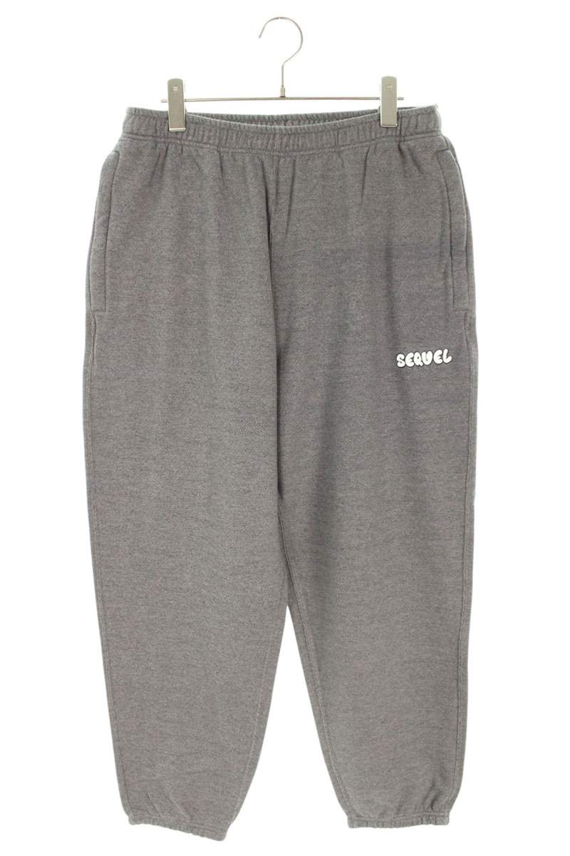SEQUEL 25SS Logo Print Sweatpants Gray Size 36