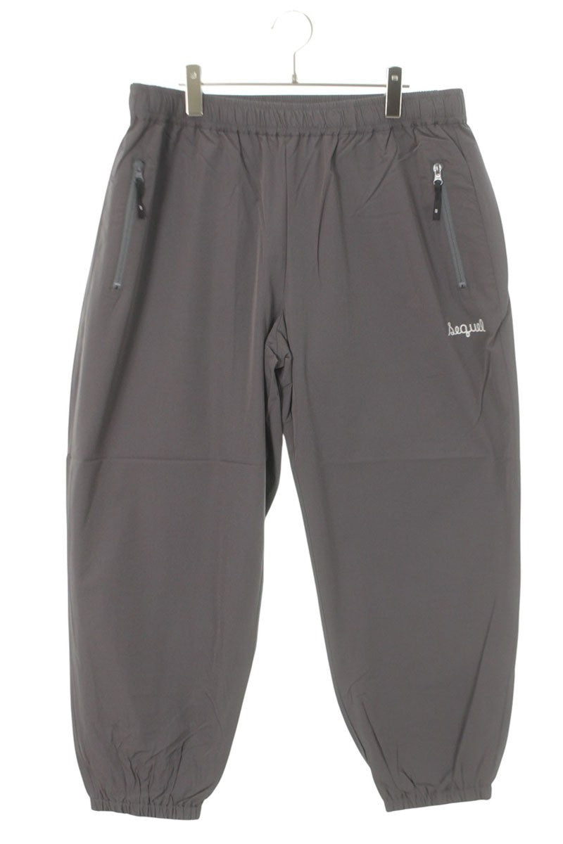 SEQUEL 25SS Logo Embroidered Nylon Pants Gray Size 36