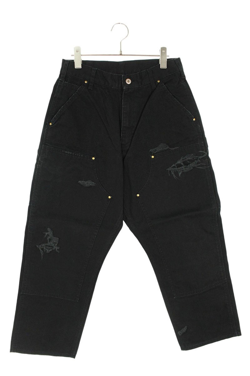 SEQUEL 25SS Distressed Carpenter Pants Black Size 32