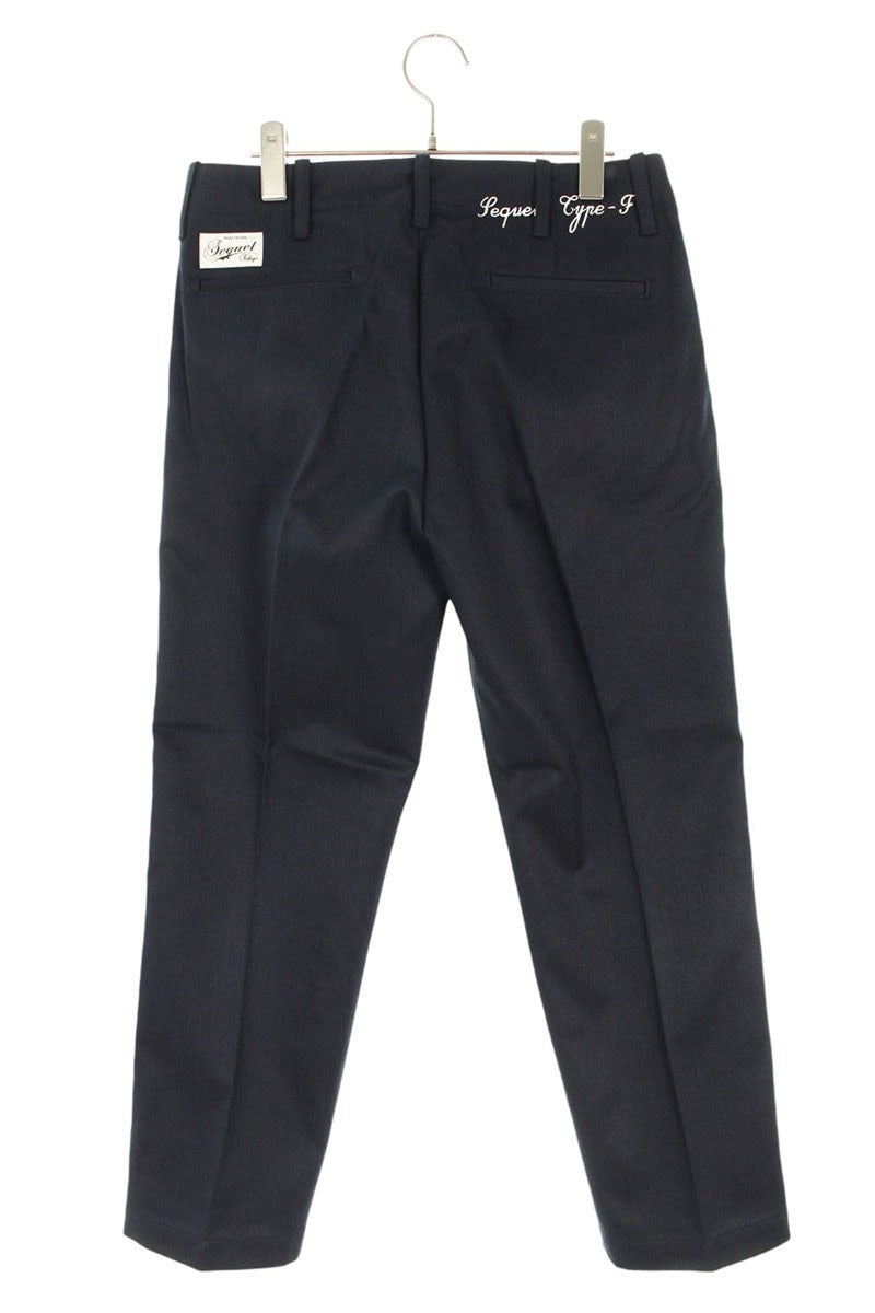 SEQUEL 25SS Logo Print Chino Pants Navy Size 30