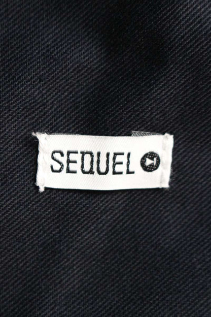 SEQUEL 25SS Logo Print Chino Pants Navy Size 36