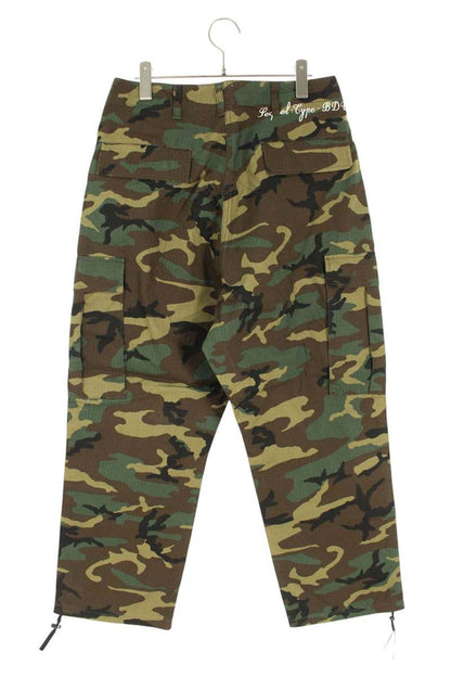 SEQUEL 25SS Logo Print Camo Pants Khaki Size 30
