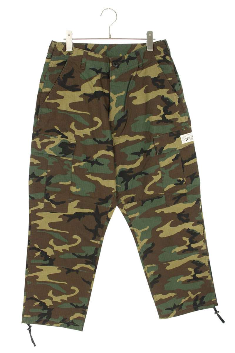 SEQUEL 25SS Logo Print Camo Pants Khaki Size 32