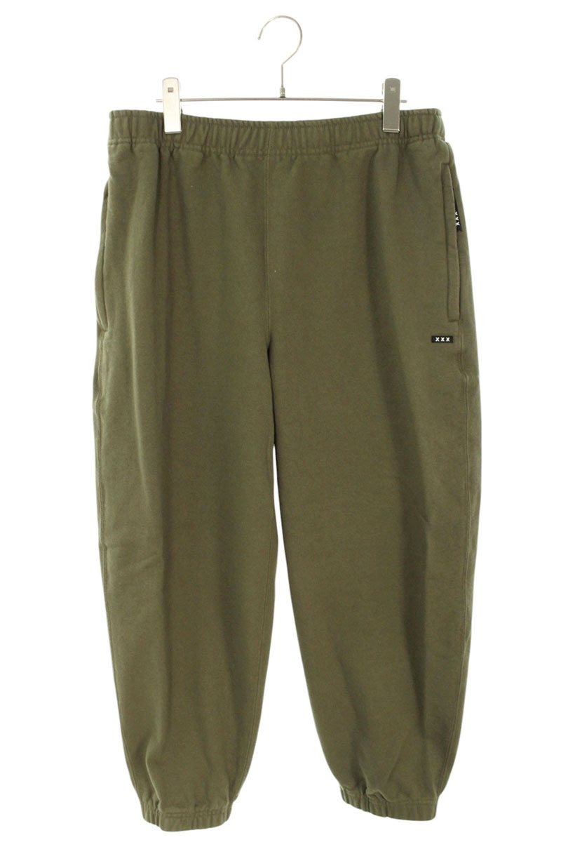 GOD SELECTION XXX Cotton Sweatpants Olive Green Size 30