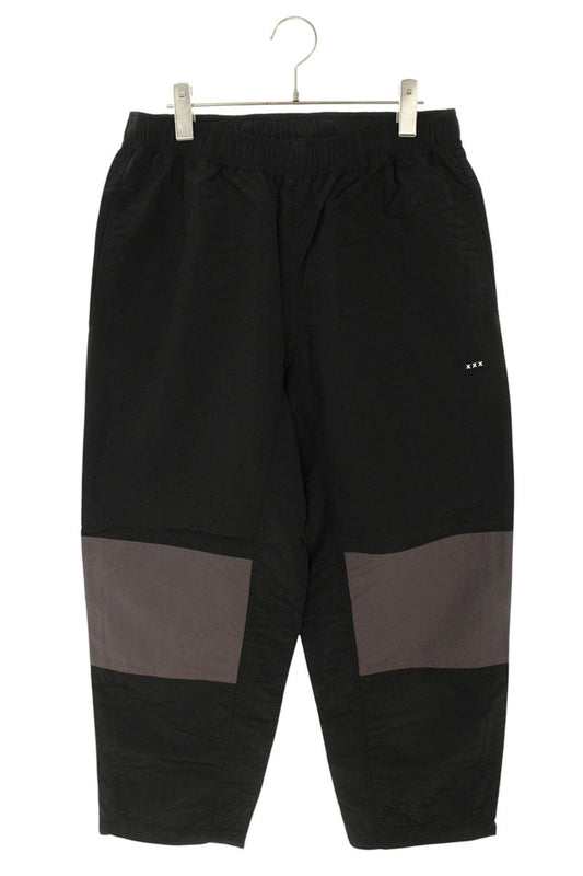 GOD SELECTION XXX Nylon Track Pants Black Size 32