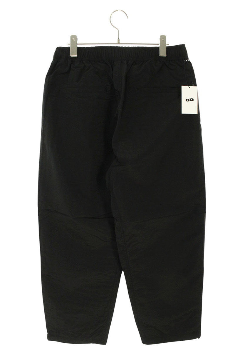 GOD SELECTION XXX Nylon Track Pants Black Size 32