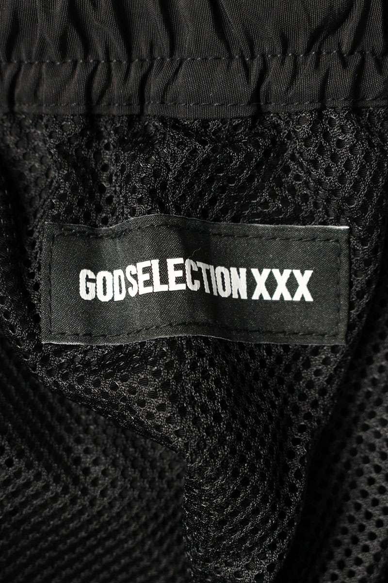 GOD SELECTION XXX Nylon Track Pants Black Size 32