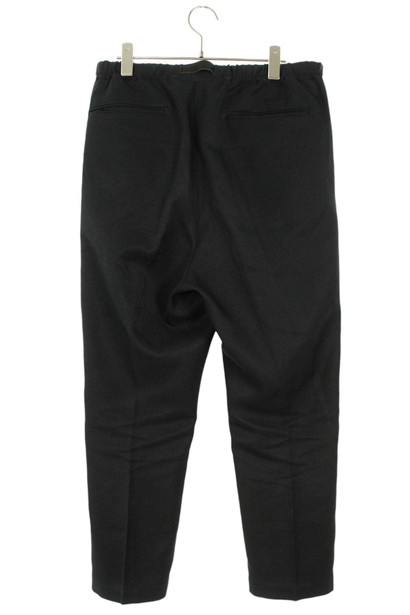 NEAT 2-Pleat Belted Tapered Slacks Black Size 30