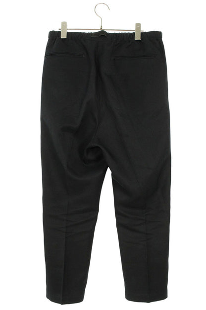 NEAT 2-Pleat Belted Tapered Slacks Black Size 30