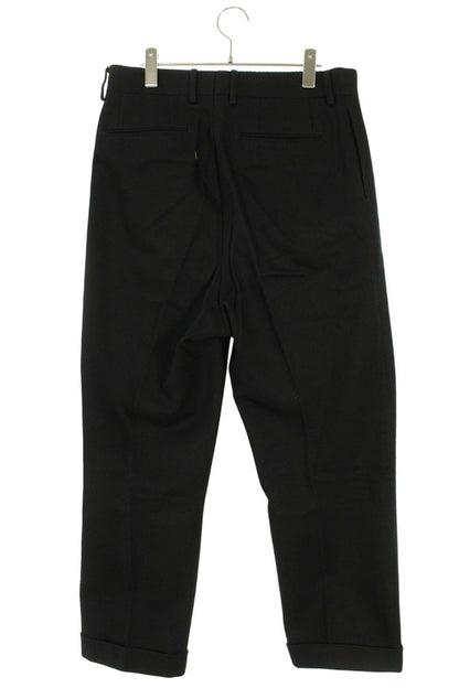 NEAT 2-Tuck Cotton Tapered Slacks Black Size 34