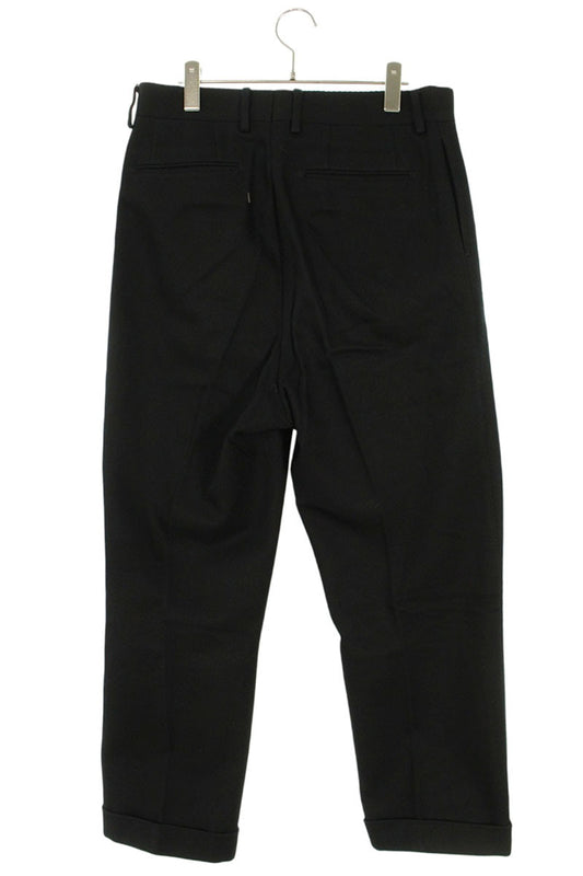 NEAT 2-Tuck Cotton Tapered Slacks Black Size 34