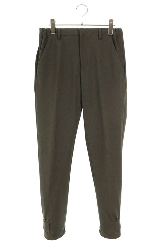 Prada Houndstooth Hem-Tape Design Trousers Khaki Size 32
