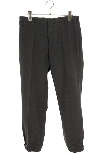 Prada Gray Wool Stripe Slacks Button-Fly Size 32