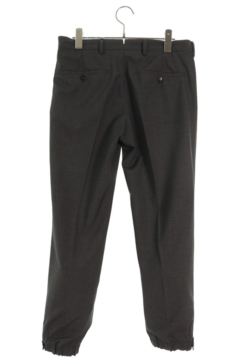 Prada Gray Wool Stripe Slacks Button-Fly Size 32