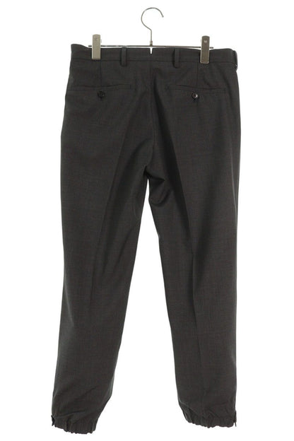Prada Gray Wool Stripe Slacks Button-Fly Size 32
