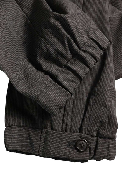 Prada Gray Wool Stripe Slacks Button-Fly Size 32