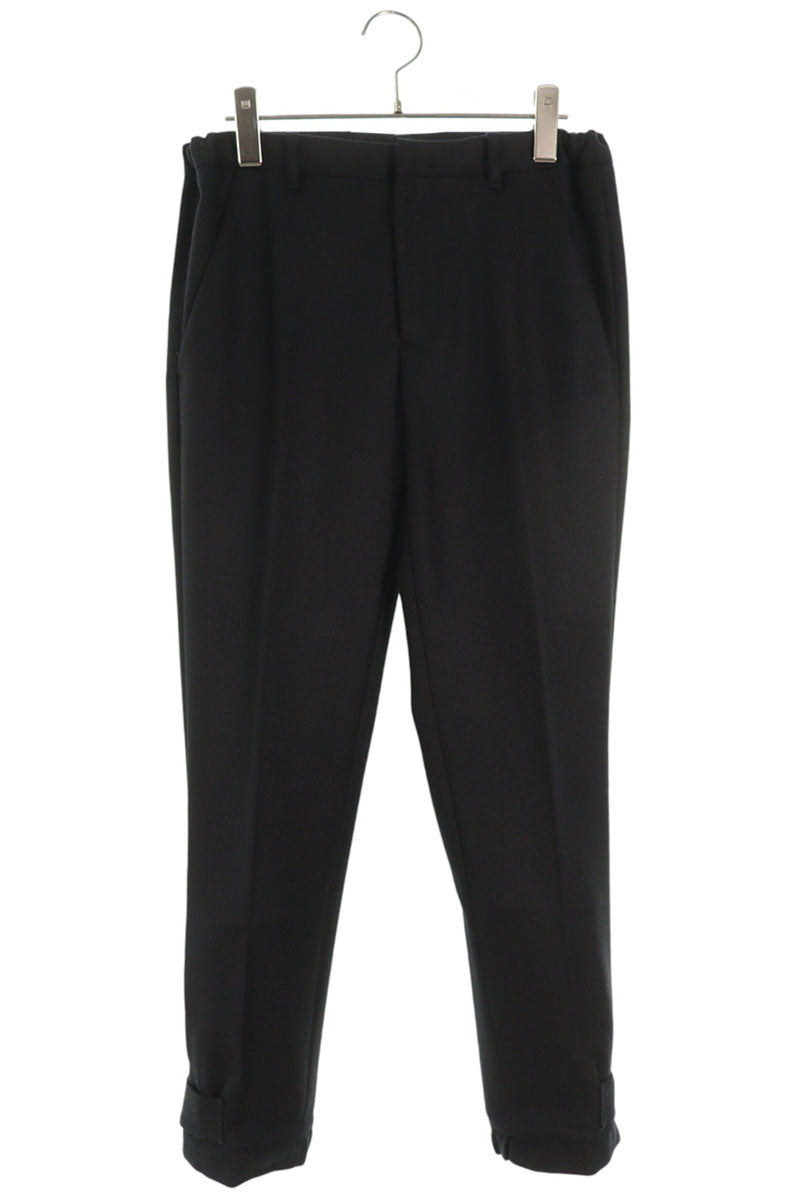 Prada Black Wool Adjustable Cuff Trousers Size 32