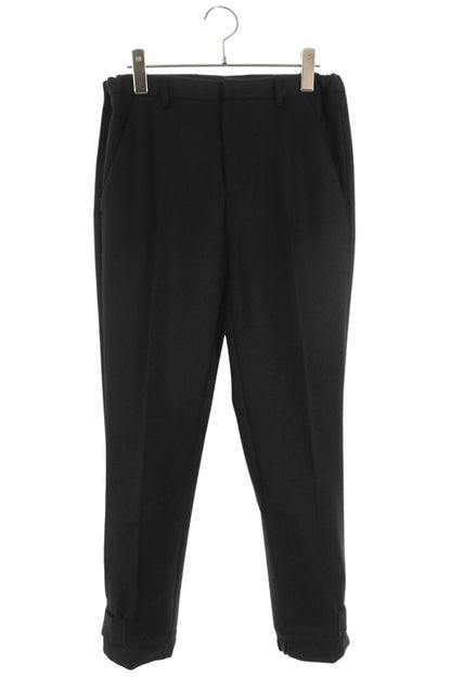 Prada Black Wool Adjustable Cuff Trousers Size 32