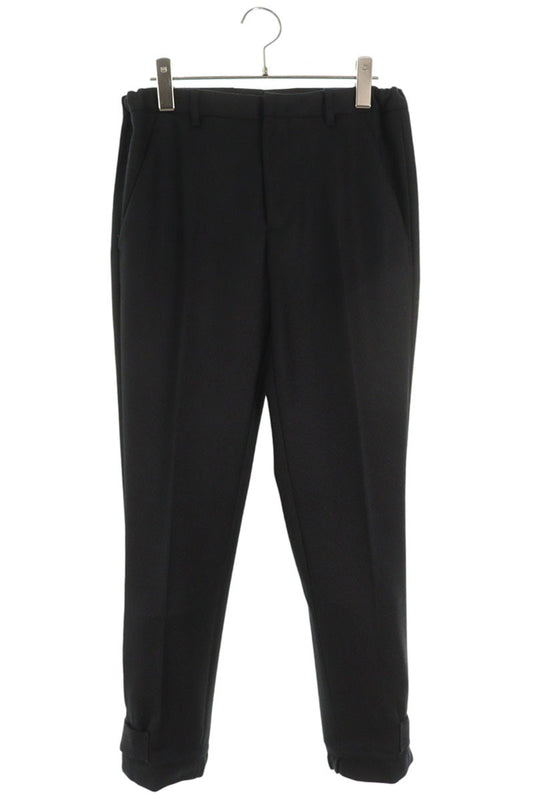 Prada Black Wool Adjustable Cuff Trousers Size 32