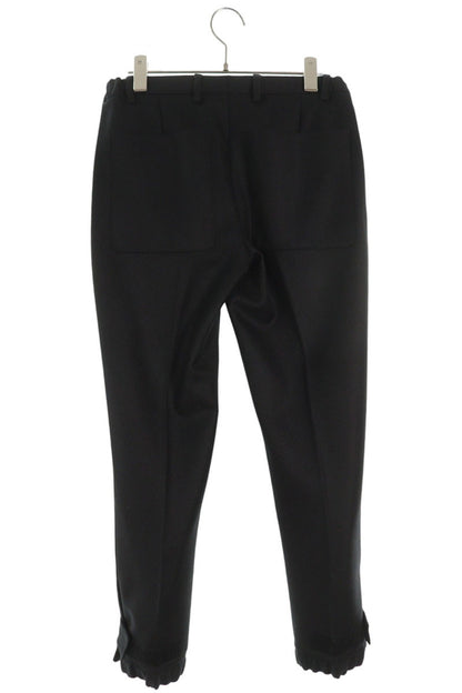 Prada Black Wool Adjustable Cuff Trousers Size 32