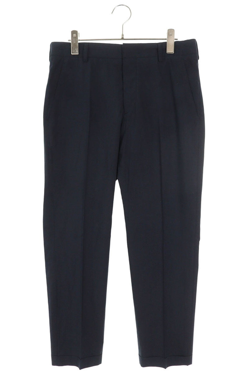 Prada Dark Navy Cotton Button Fly Trousers Size 32