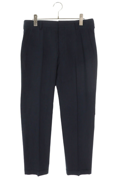 Prada Dark Navy Cotton Button Fly Trousers Size 32