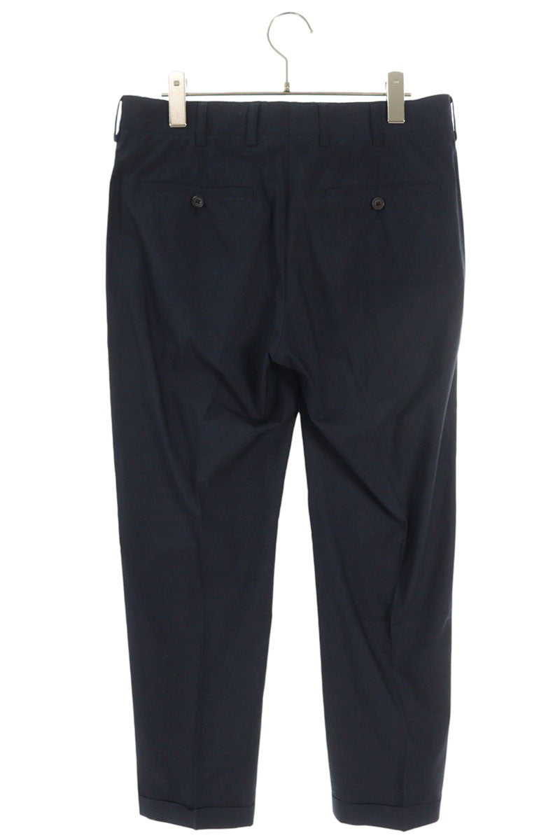 Prada Dark Navy Cotton Button Fly Trousers Size 32