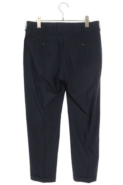 Prada Dark Navy Cotton Button Fly Trousers Size 32