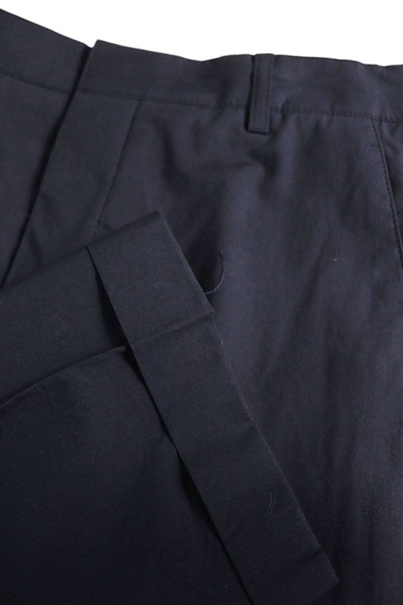 Prada Dark Navy Cotton Button Fly Trousers Size 32