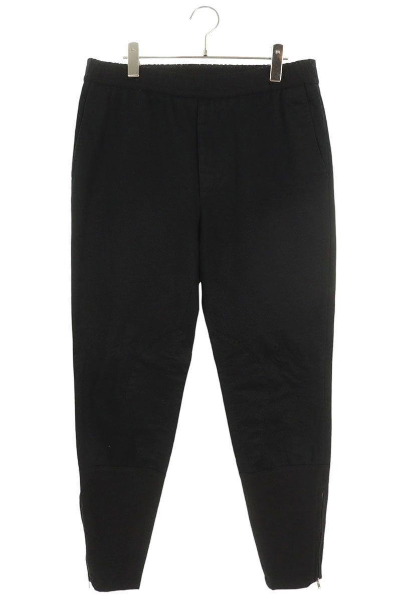 GUCCI 546443 Z3786 Cotton Hem Zip Easy Pants Black Size 33