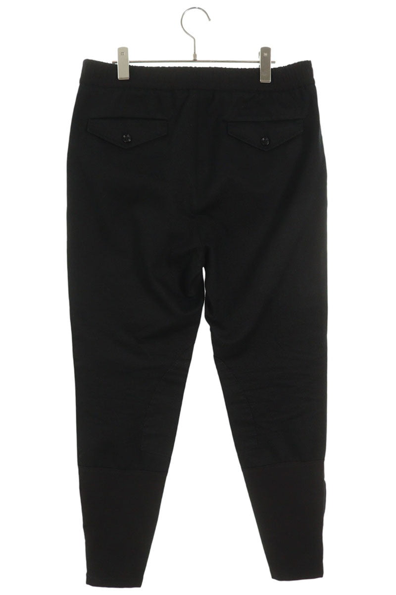 GUCCI 546443 Z3786 Cotton Hem Zip Easy Pants Black Size 33
