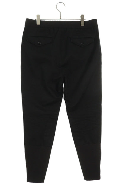 GUCCI 546443 Z3786 Cotton Hem Zip Easy Pants Black Size 33