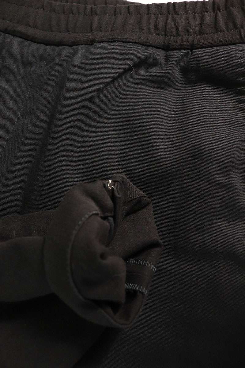 GUCCI 546443 Z3786 Cotton Hem Zip Easy Pants Black Size 33