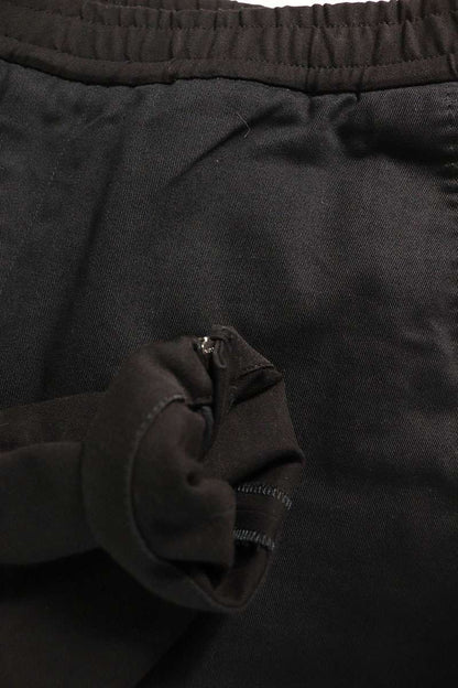 GUCCI 546443 Z3786 Cotton Hem Zip Easy Pants Black Size 33