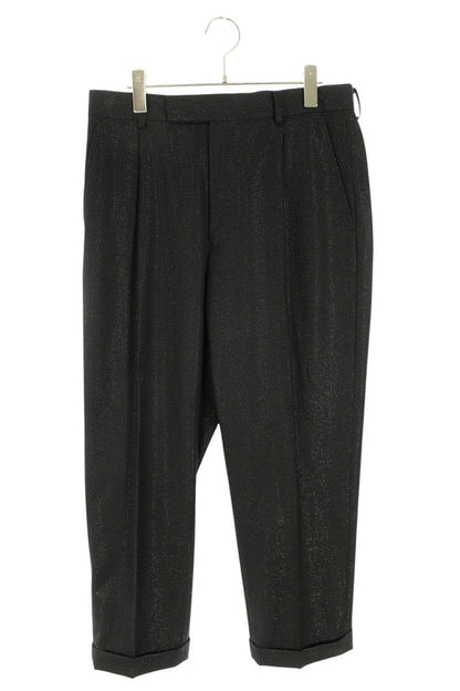 Wacko Maria Black Lame Embroidered Slacks Size 32