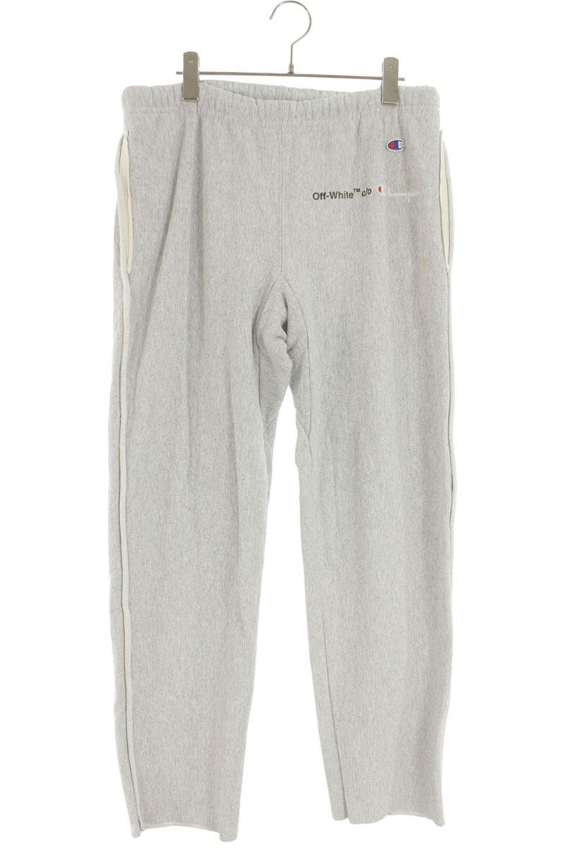OFF-WHITE x Champion Cut-Off Sweatpants Gray Size 30