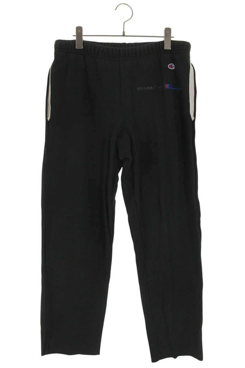 OFF-WHITE x Champion Cut-Off Sweatpants Black Size 30