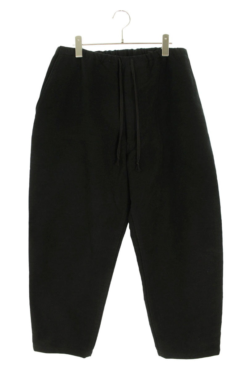 COMOLI AW25 Moleskin Drawstring Long Pants Black Size 32