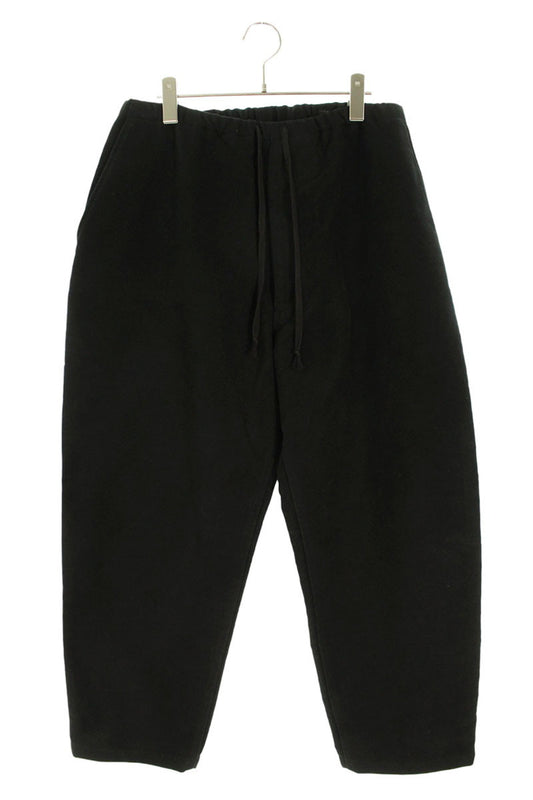 COMOLI AW25 Moleskin Drawstring Long Pants Black Size 32