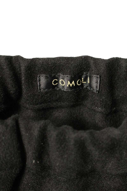 COMOLI AW25 Moleskin Drawstring Long Pants Black Size 32
