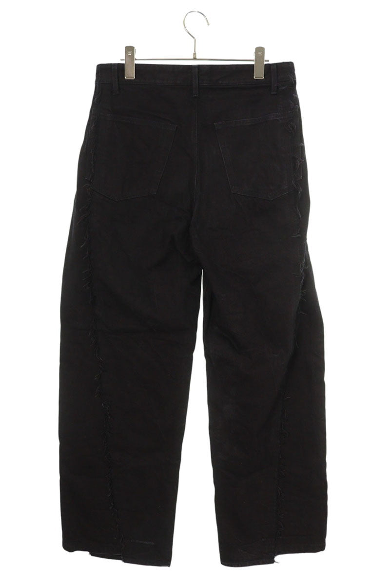 Vuja De AMALIA WIDE-LEG RAW DENIM Black Size 32