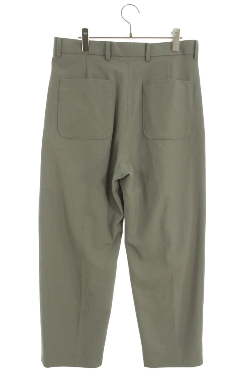 SOPHNET Wool Single Pleat Slacks Green Size 32