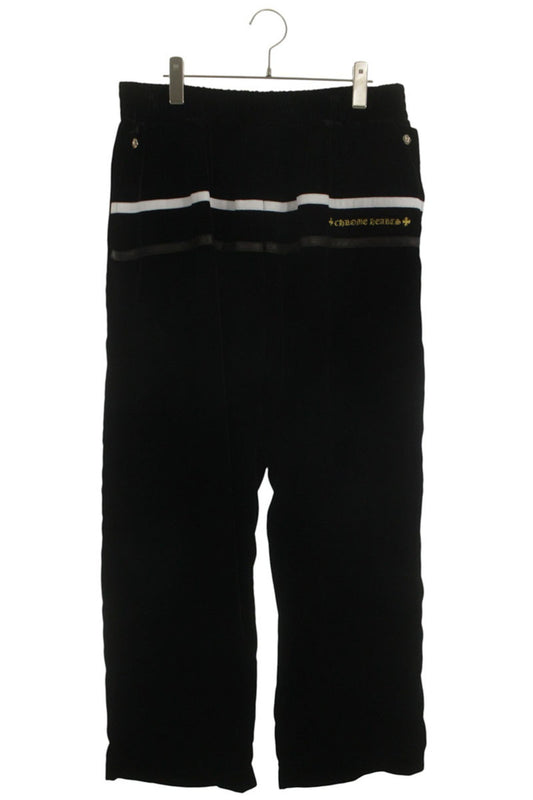 Chrome Hearts Logo Embroidered Velour Track Pants Size 36