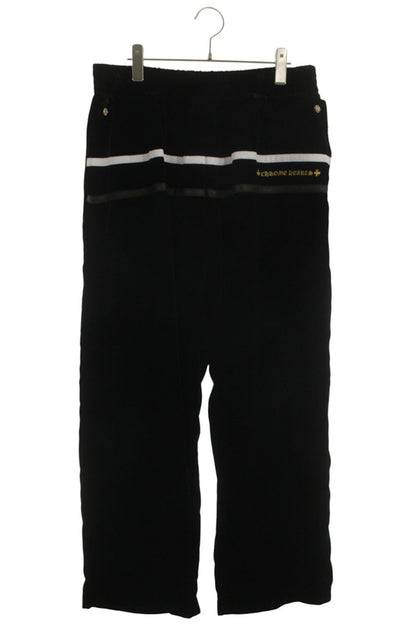 Chrome Hearts Logo Embroidered Velour Track Pants Size 36