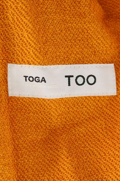 TOGA Cotton Wide Sweatpants Orange Size 28