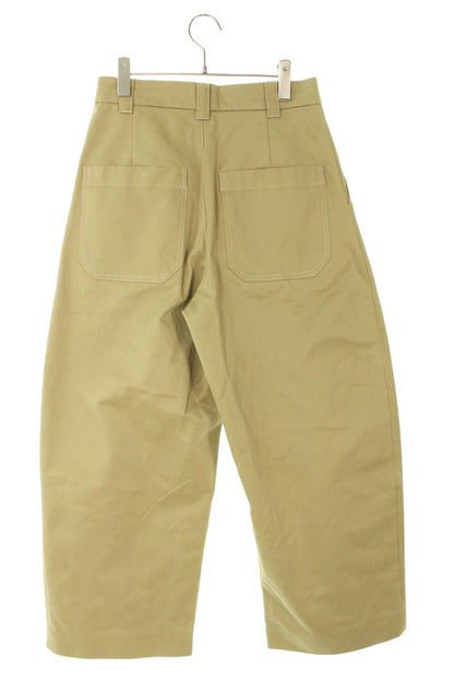 STUDIO NICHOLSON Cotton 1-Pleat Wide Chino Beige Size 28