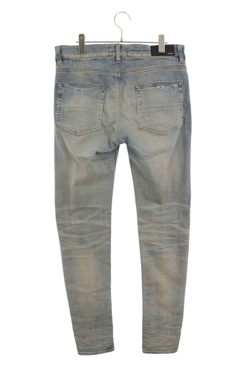 Amiri Distressed Long Pants Blue x Red Size 32