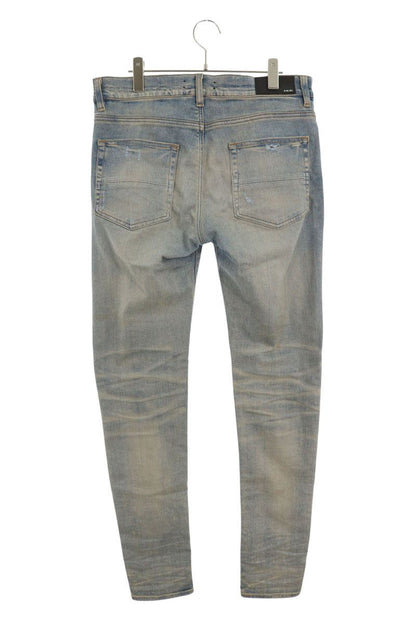 Amiri Distressed Long Pants Blue x Red Size 32